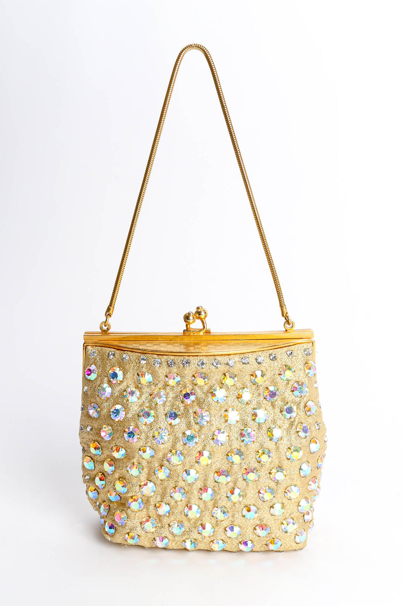 Vintage Iridescent Rhinestone Frame Pouch Bag @ Recess Los Angeles