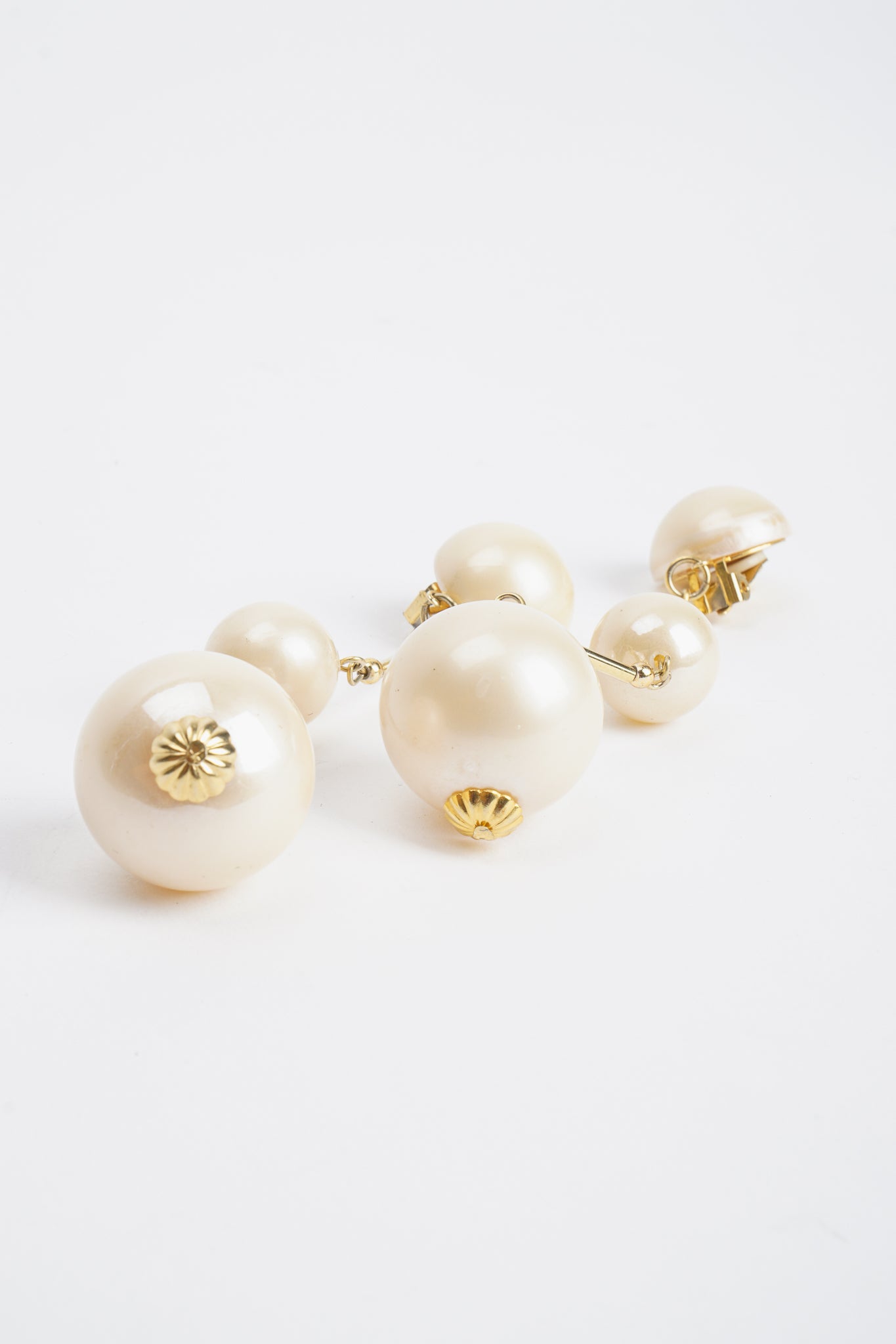 Vintage Long Pearl Drop Earrings at Recess Los Angeles