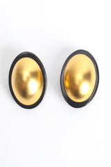 Golden Egg Oval Plate Earrings