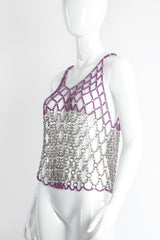 Vintage Metal Chain Link Tank Top on Mannequin crop at Recess Los Angeles