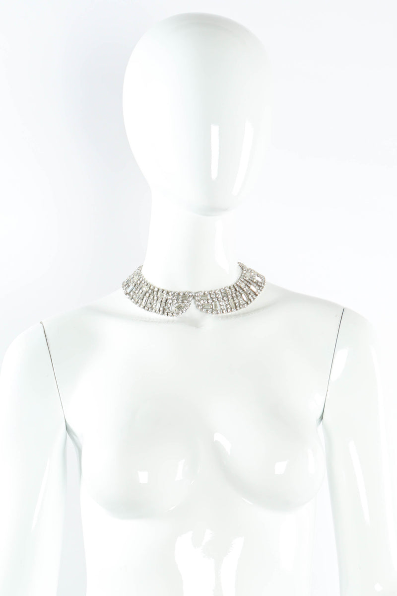 Vintage Baguette Crystal Collar mannequin collar style @ Recess Los Angeles