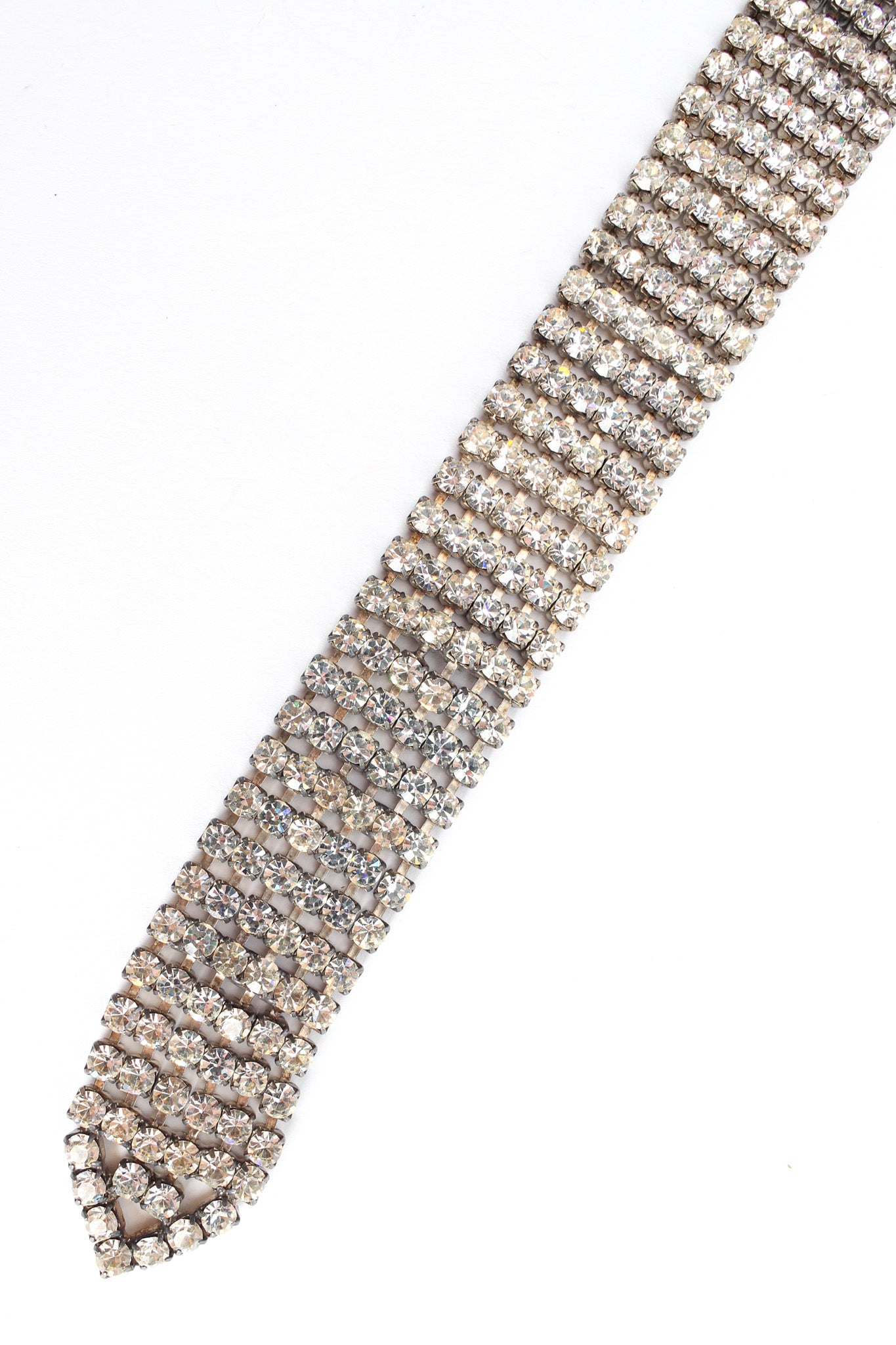 Vintage Rhinestone Tie Necklace end detail @ Recess Los Angeles