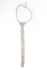 Vintage Rhinestone Tie Necklace front @ Recess Los Angeles