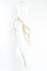 Vintage Accessocraft Double Ring Chain Harness Vest mannequin side @ Recess Los Angeles