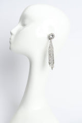 Vintage Rhinestone Chandelier Earrings on mannequin @ Recess Los Angeles