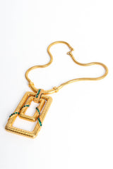 Vintage Regal Emerald Double Pendant Necklace @ Recess Los Angeles