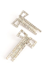 Vintage Bow Ladder Rhinestone Earrings creative front @ Recess LA