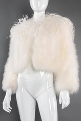 Vintage Ostrich Feather Jacket mannequin angle close @ Recess Los Angeles