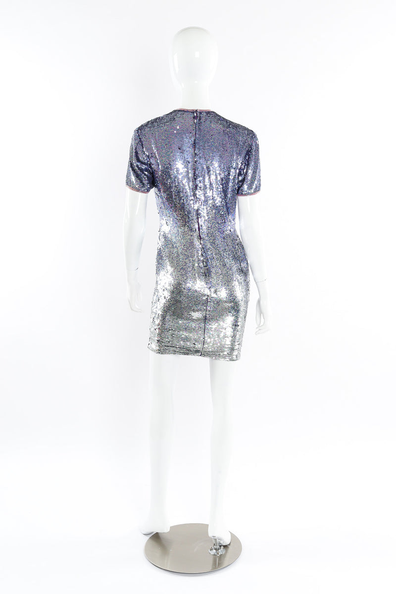 Sequin dress by Naeem Khan mannequin full back @recessla