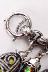 Vintage Napier Filigree Lantern Charm Bracelet signature stamp at Recess Los Angeles