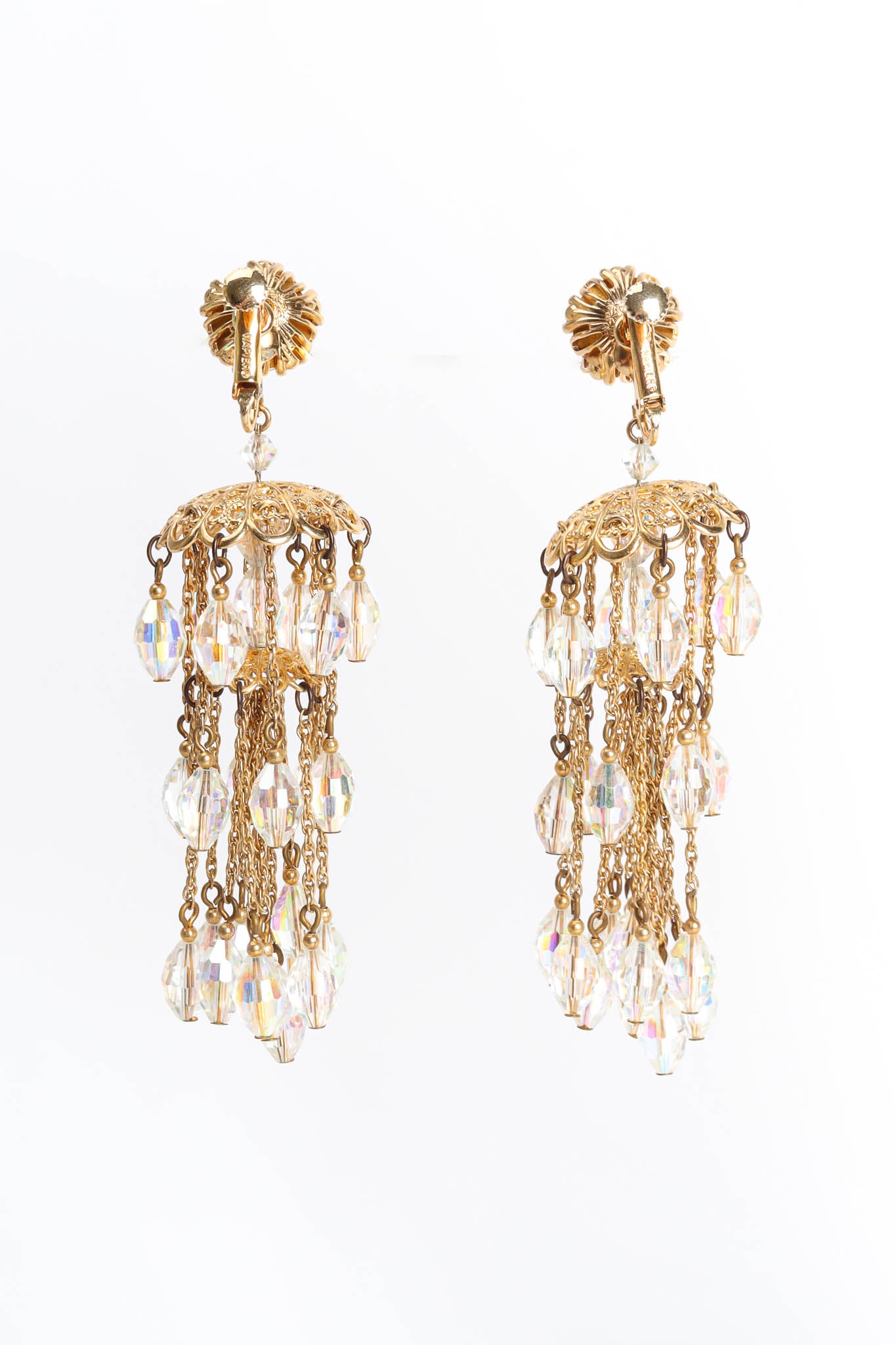 Tiered Crystal Chandelier Earrings