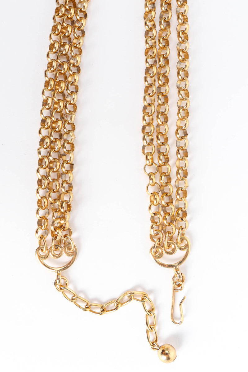 Vintage Napier Filigree Pom Waterfall Necklace clasp @ Recess Los Angeles