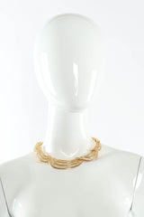 Vintage Napier Crescent Arch Rhinestone Necklace on mannequin @ Recess Los Angeles