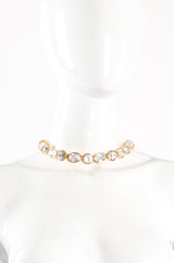 Vintage Napier Chunky Cut Crystal Collar Necklace on mannequin at Recess Los Angeles