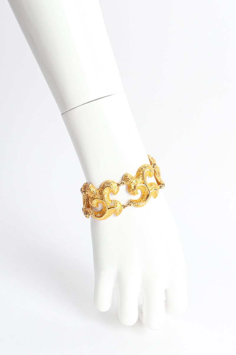 Vintage Natori Fleur Foliage Link Bracelet mannequin wrist @ Recess Los Angeles