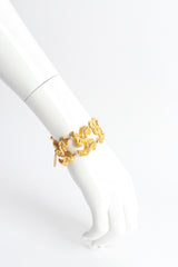 Vintage Natori Fleur Foliage Link Bracelet on mannequin wrist @ Recess Los Angeles