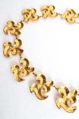 Vintage Natori Fleur Foliage Link Necklace reverse @ Recess Los Angeles