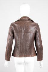 Neely Mack Design SF Shrunken Leather Aviator Blazer