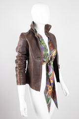 Neely Mack Design SF Distressed Shrunken Leather Aviator Blazer