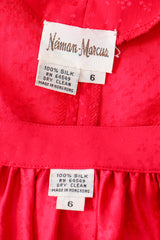 Vintage Neiman Marcus deadstock Silk Tiered Top & Skirt Set Labels at Recess LA