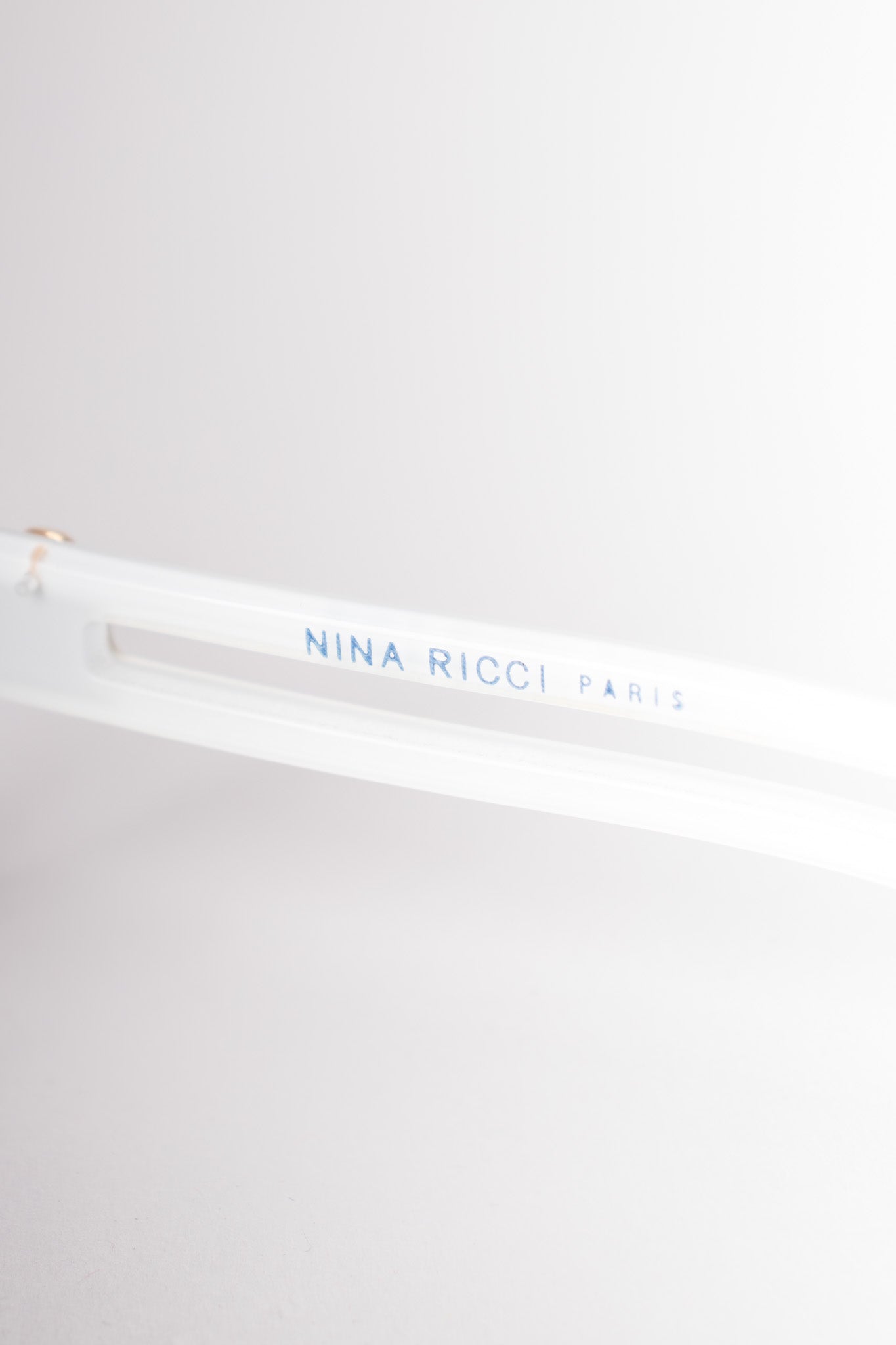 Nina Ricci Vintage Oversized White Square Outline Sunglasses