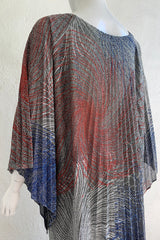 Vintage Nite N' Day by Georgie Keyloun Metallic Pleated Caftan on Mannequin Side Back at Recess