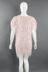 Vintage Fringe Knit Tinsel Tunic on Mannequin back at Recess Los Angeles