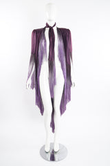 Vintage Ombré Fringe Shawl Jacket on Mannequin front tie at Recess Los Angeles