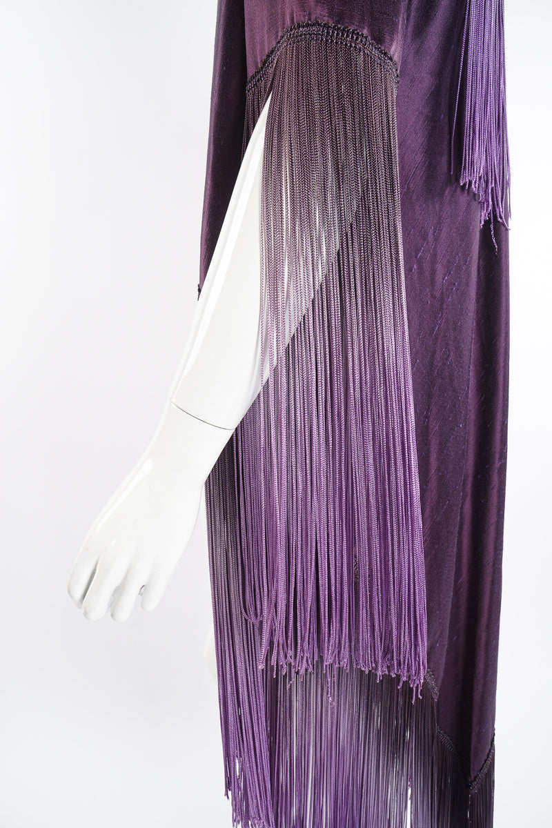 Vintage Ombré Fringe Shawl Jacket on Mannequin sleeve detail at Recess Los Angeles