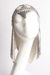 Vintage Liquid Mesh Chain Casque Coif Headdress on mannequin at Recess Los Angeles