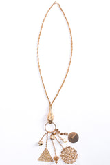 Vintage Snake Charm Fob Pendant Necklace backside at Recess Los Angeles