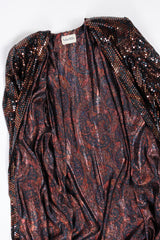 Vintage Nolan Miller Paisley Sequin Duster Coat flat at Recess Los Angeles