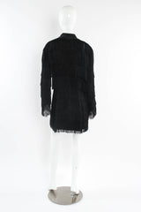 Vintage Norma Kamali Tiered Layered Fringe Jacket mannequin back @ Recess LA