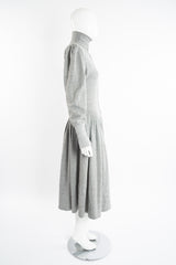 Vintage Norma Kamali Iconic Fleece Sweatshirt Dress on Mannequin side at Recess Los Angeles