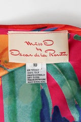 Vintage Oscar de la Renta Pleasant Floral Wrap Dress tag detail @ Recess LA