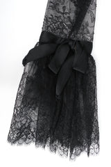 Vintage Oscar de la Renta Soutache Chantilly Lace Ruffle Dress lace ruffle @ Recess LA