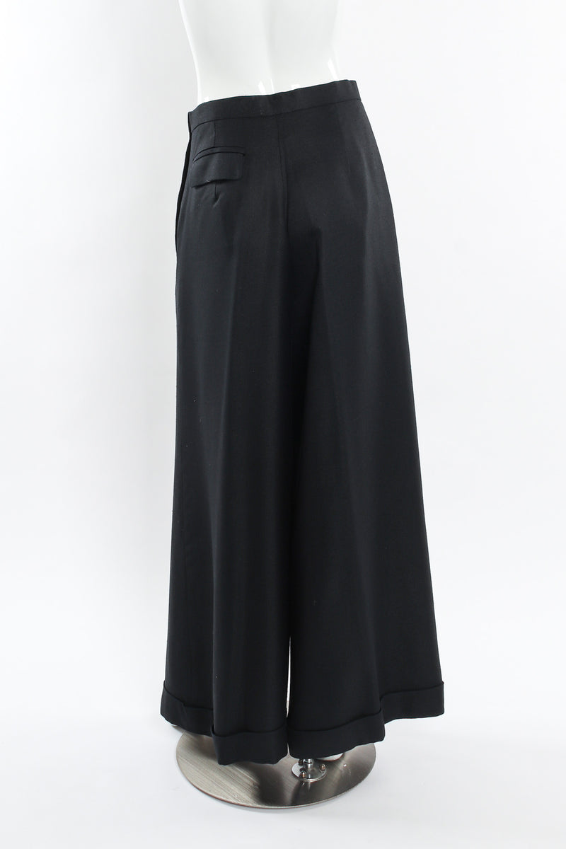 Vintage Todd Oldham Palazzo Wide Leg Pant mannequin back @ Recess LA