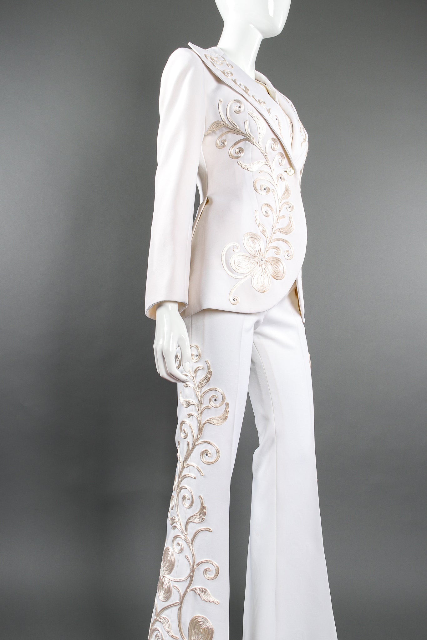 Vintage Originations Harvey Krantz Cord Embroidered Soutache 3-Piece Suit Mannequin crop @ Recess