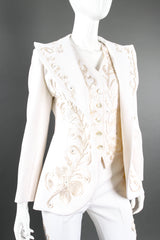 Vintage Originations by Harvey Krantz Cord Embroidered 3-Piece Suit on Mannequin crop at Recess LA