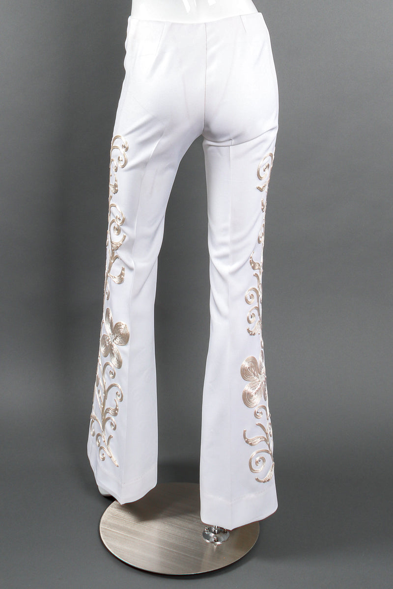 Vintage Originations by Harvey Krantz Cord Embroidered 3 pc Suit Mannequin pant back @ Recess LA