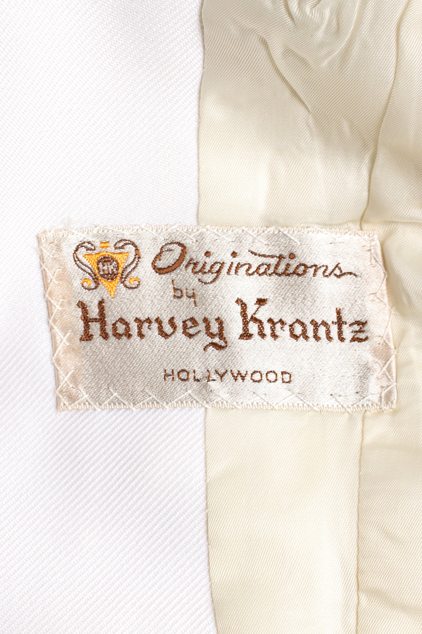 Vintage Originations by Harvey Krantz Cord Embroidered 3 pc Suit label @ Recess LA