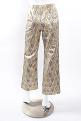 Vintage Oscar de la Renta Floral Butterfly Brocade Pant on mannequin back at Recess Los Angeles