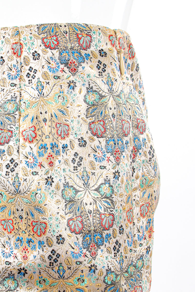 Vintage Oscar de la Renta Floral Butterfly Brocade Pant on mannequin zip at Recess Los Angeles