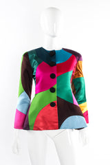 Vintage 1991 A/W Oscar de la Renta Patchwork Jacket mannequin front @ Recess Los Angeles