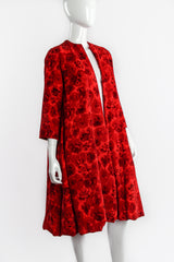 Vintage Pat Premo Velvet Rose Swing Coat on Mannequin crop at Recess Los Angeles