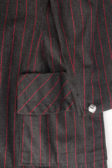 Vintage Patrick Kelly 1980s High Roller Pinstripe Dice Blazer pocket detail @ Recess LA