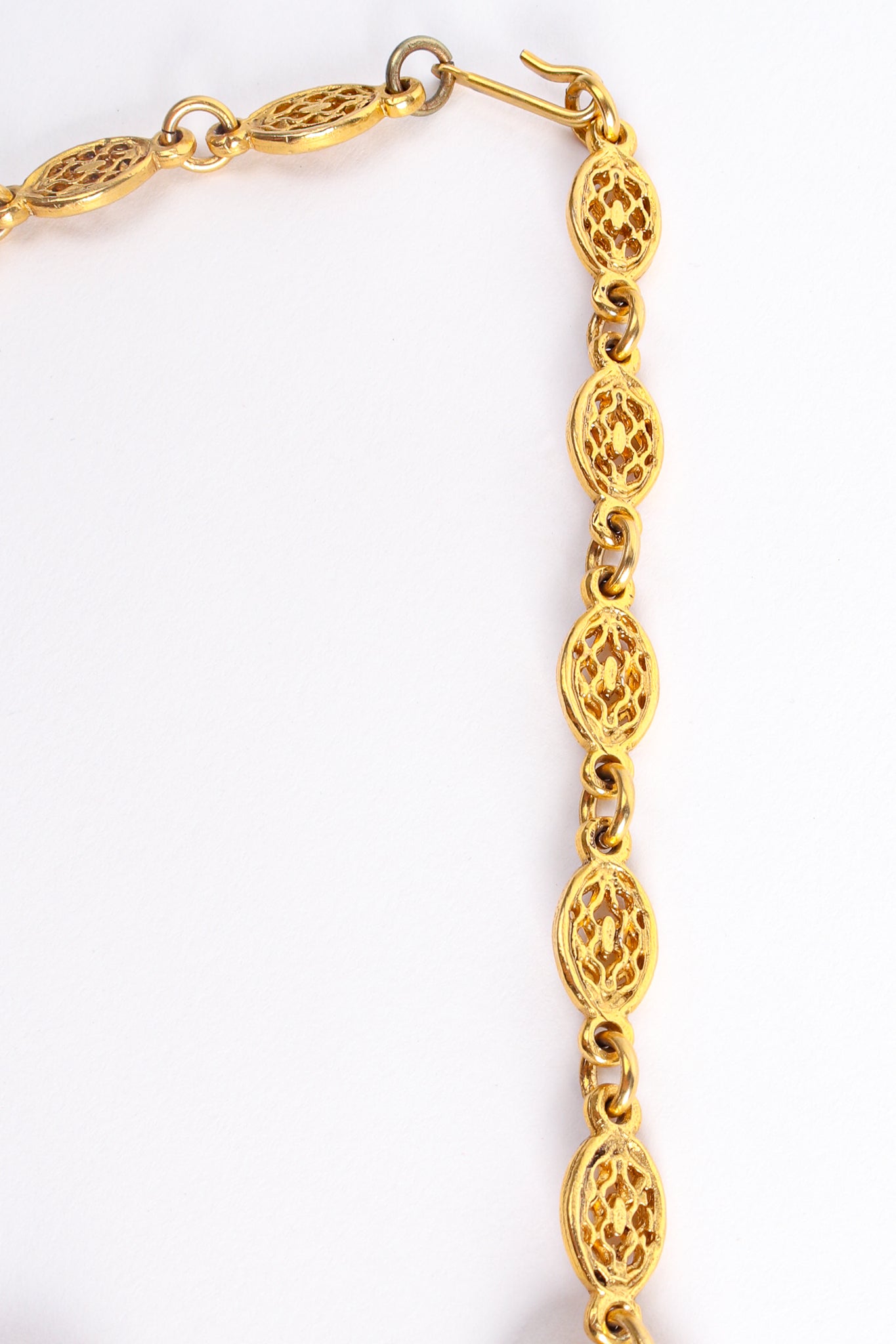 Vintage Pauline Rader Filigree Waterfall Bead Necklace chain at Recess Los Angeles