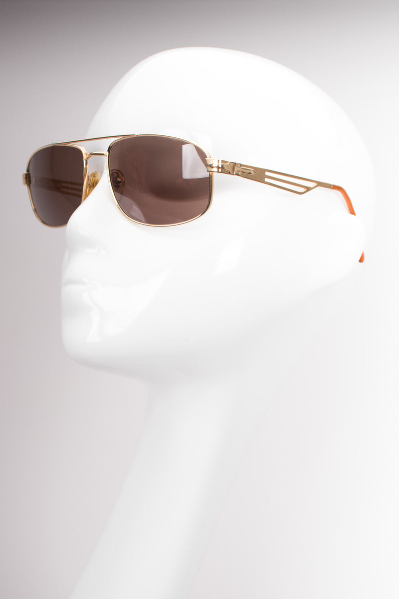 Persol Supreme Arrow Vintage Gold Pilot Sunglasses