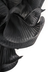 Vintage Pierre Cardin 1985 A/W Couture Ruffle Pleat Velvet Taffeta Gown ruffle close @ Recess LA