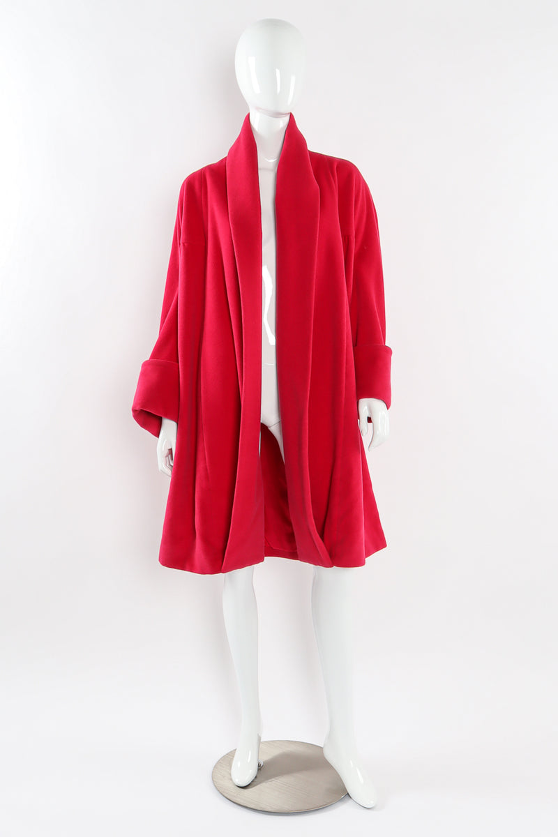 Vintage Chanel Angora Wool Swing Coat mannequin front @ Recess LA